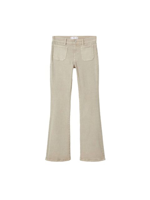 Dżinsy o kroju flare z kieszeniami