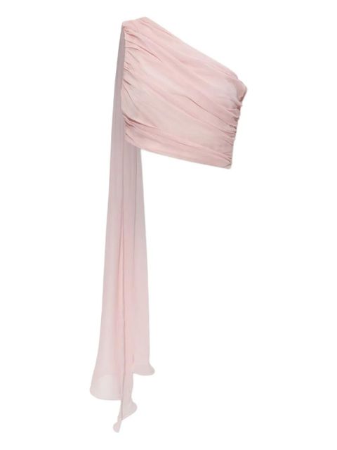 Posse Solene one-shoulder draped top - Pink - zdjęcie produktu nr 1