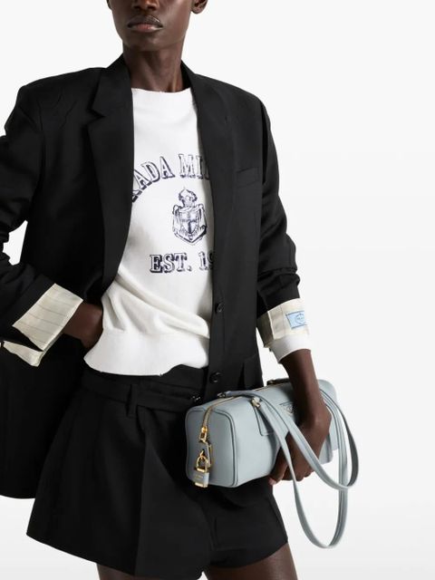 Prada belted tailored shorts - Black