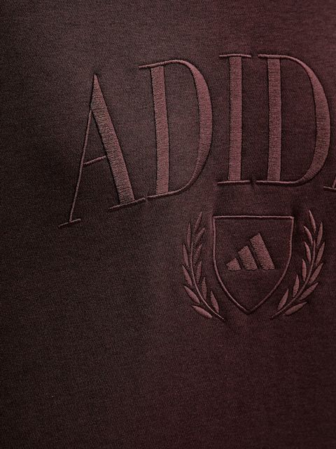 adidas bluza Cozy damska kolor brązowy z aplikacją JM1794