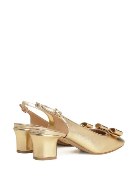 Ferragamo Vara bow slingback pumps - Gold