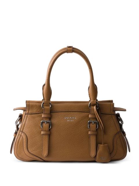 Prada large leather tote bag - Brown - zdjęcie produktu nr 1