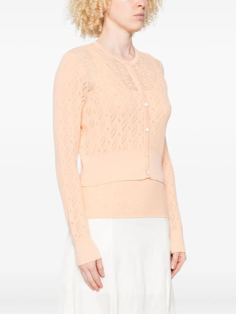 Chloé cotton cardigan and top set - Orange