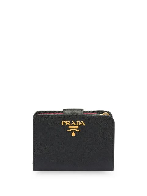 Prada Saffiano leather bi-fold wallet - Black