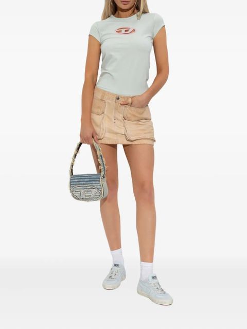 Diesel logo-detail cut-out t-shirt - Grey - zdjęcie produktu nr 2