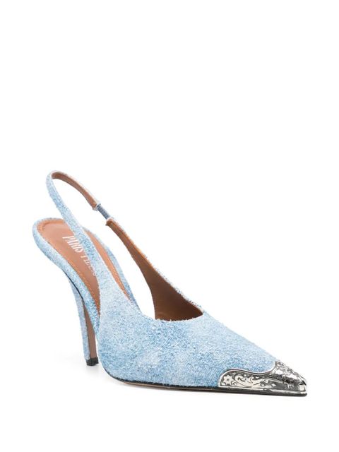 Paris Texas 105mm Jessica Western pumps - Blue - zdjęcie produktu nr 2