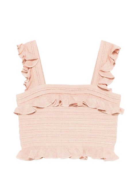ZIMMERMANN ruffled top - Pink - zdjęcie produktu nr 1