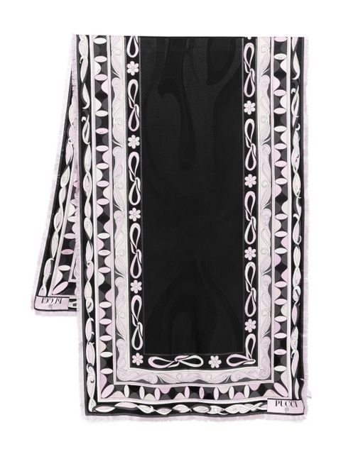 PUCCI patterned scarf - Black - zdjęcie produktu nr 1