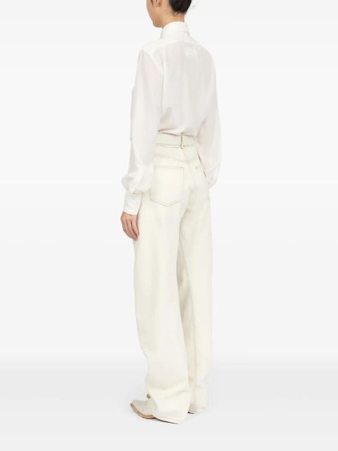 MM6 Maison Margiela five-pockets jeans - White