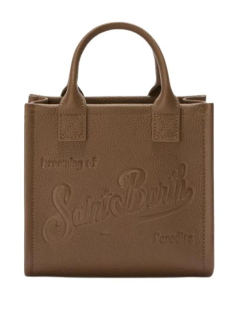 MC2 Saint Barth mini embossed-logo tote bag - Brown - zdjęcie produktu nr 1