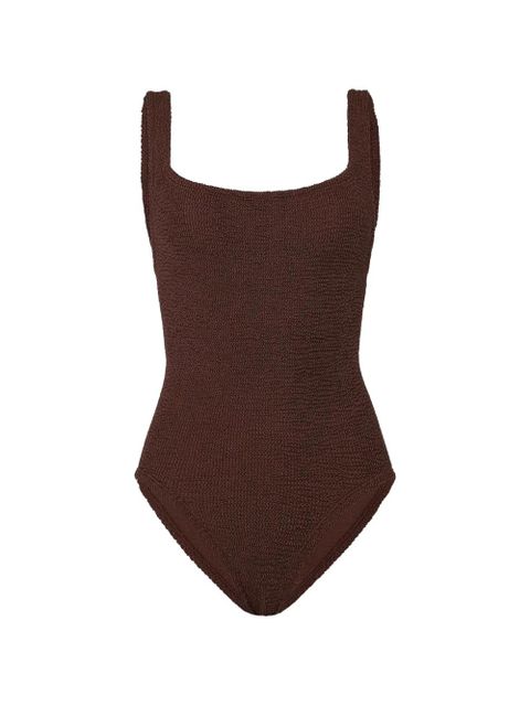 Hunza G square-neck coverage swimsuit - Brown - zdjęcie produktu nr 1
