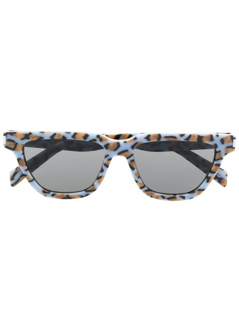 Saint Laurent Eyewear Sulpice marbled sunglasses - Blue - zdjęcie produktu nr 1