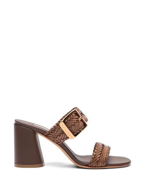 Casadei Kenya woven buckle mules - Brown - zdjęcie produktu nr 1