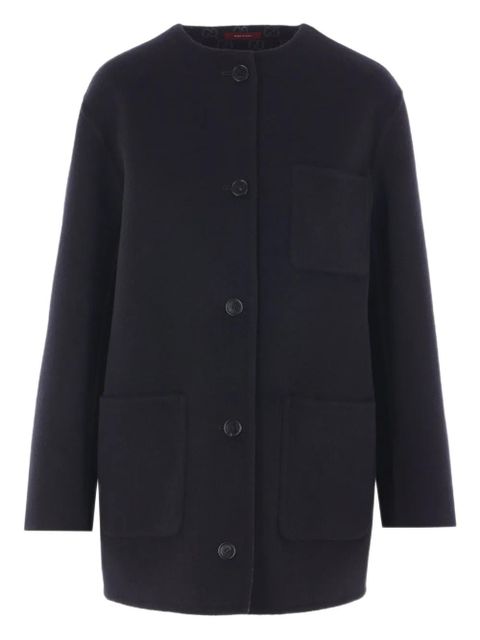 Gucci gg motif patch-pocket coat - Black - zdjęcie produktu nr 1
