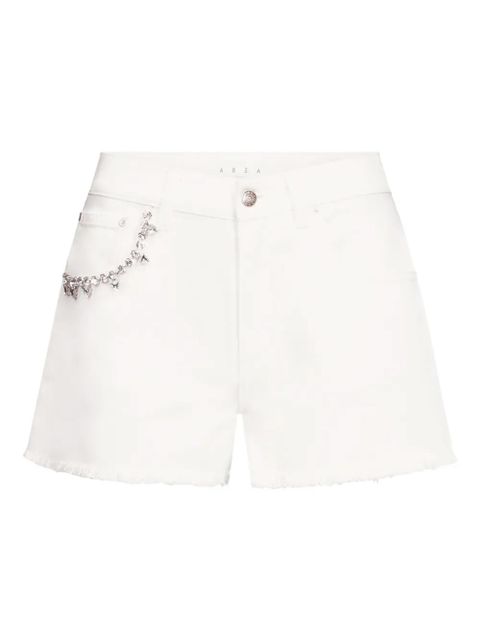 AREA crystal-embellished shorts - White - zdjęcie produktu nr 1