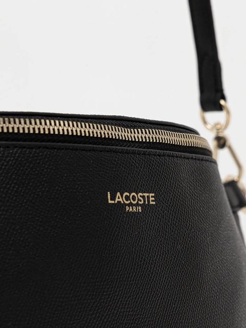 Lacoste torebka skórzana kolor czarny NF5098PH