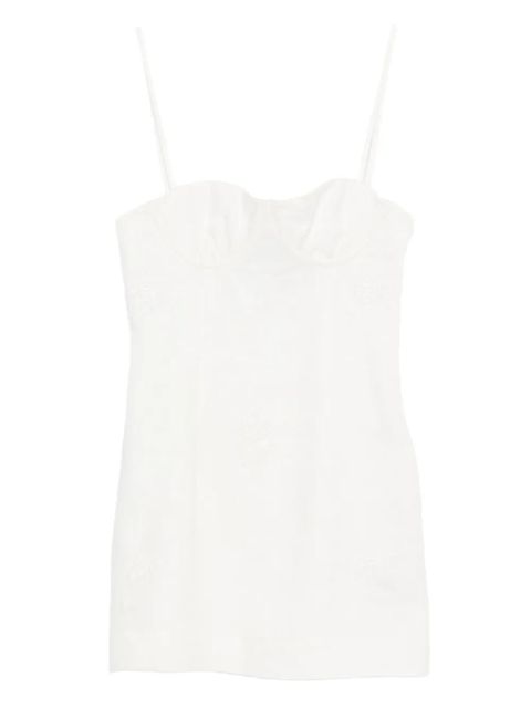 SIR. embroidered spaghetti-strap mini dress - White - zdjęcie produktu nr 1