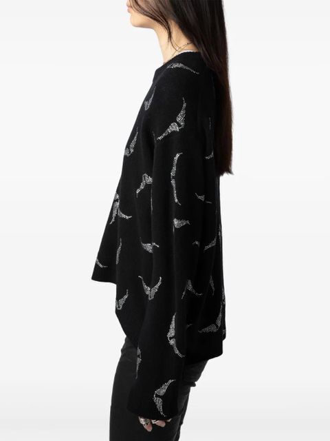 Zadig&Voltaire Markus Strass Wings jumper - Black