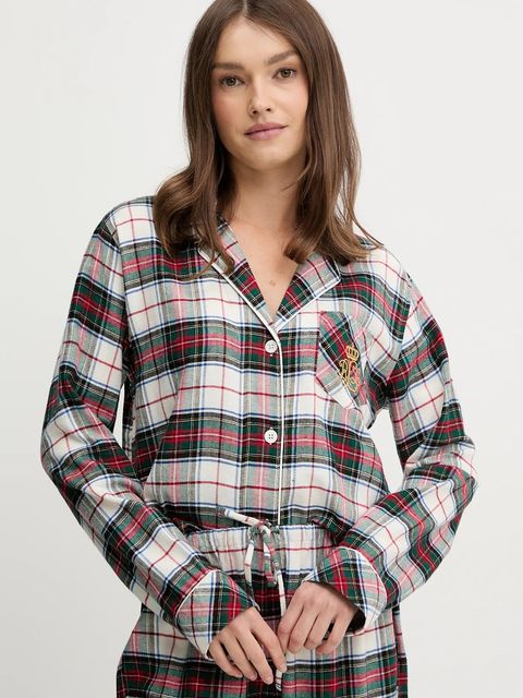 Lauren Ralph Lauren piżama damska kolor beżowy ILN92457F