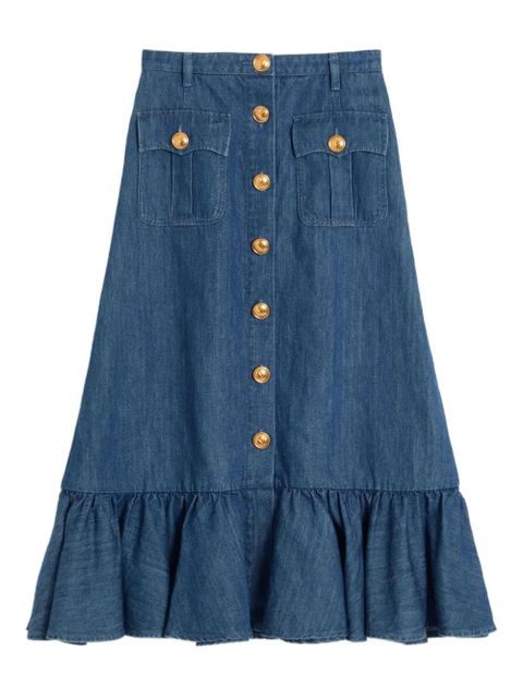 Valentino Garavani lightweight denim cotton skirt - Blue - zdjęcie produktu nr 1
