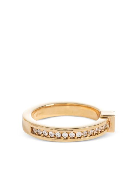 FENDI Forever crystal-embellishment ring - Gold
