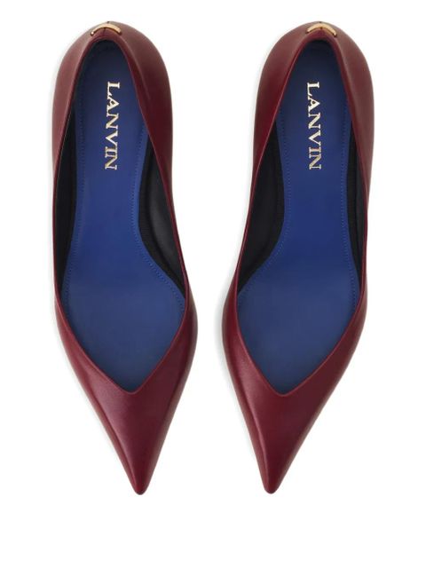 Lanvin sculpted-heel pumps - Red