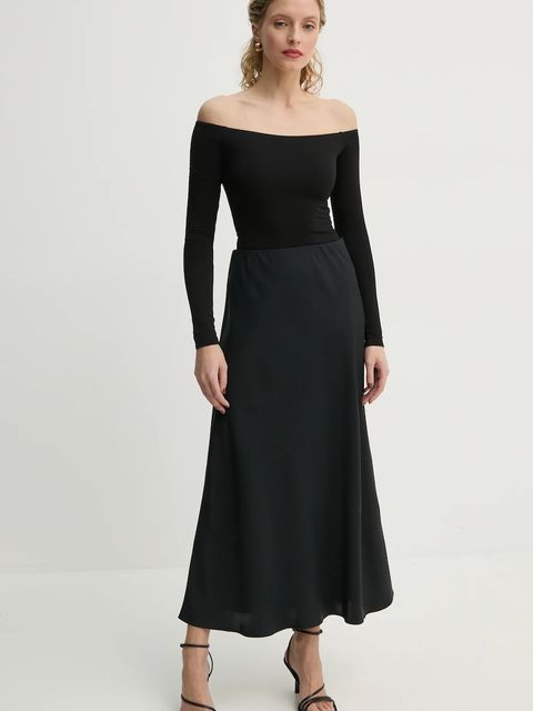 Saint Body body OFF SHOULDR BODYSUIT damskie kolor czarny gładkie SB.318 - zdjęcie produktu nr 2