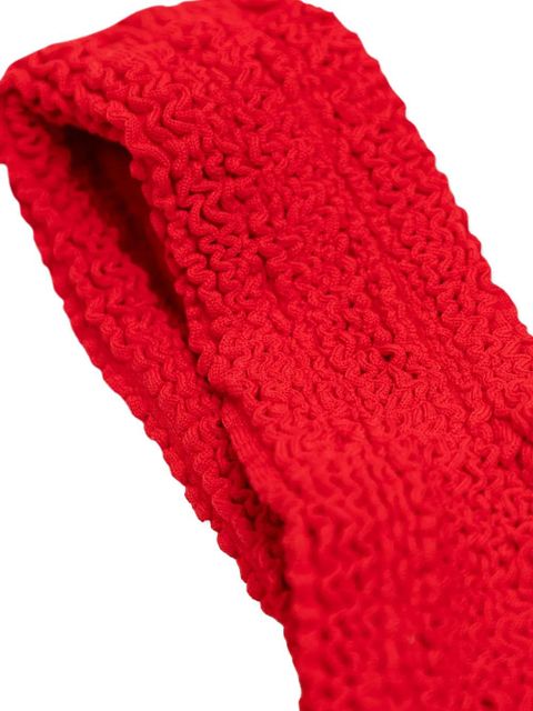 Hunza G Classic crinkle swimsuit - Red