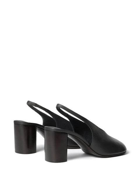 LEMAIRE square-toe slingback pumps - Brown