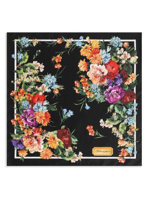 Dolce & Gabbana silk scarf - Black - zdjęcie produktu nr 1