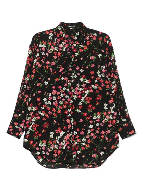 TOM FORD floral-print shirt - Black - zdjęcie produktu nr 1