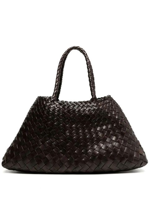 DRAGON DIFFUSION big Santa Croce woven tote bag - Brown - zdjęcie produktu nr 1