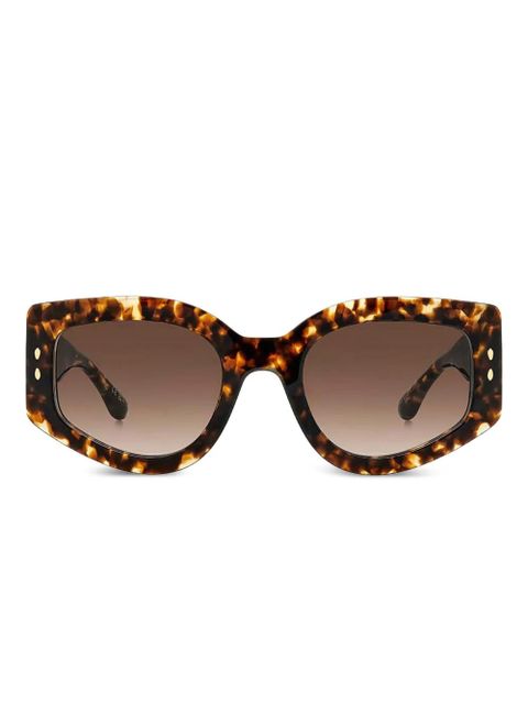 Isabel Marant Eyewear oversize-frame sunglasses - Brown - zdjęcie produktu nr 1