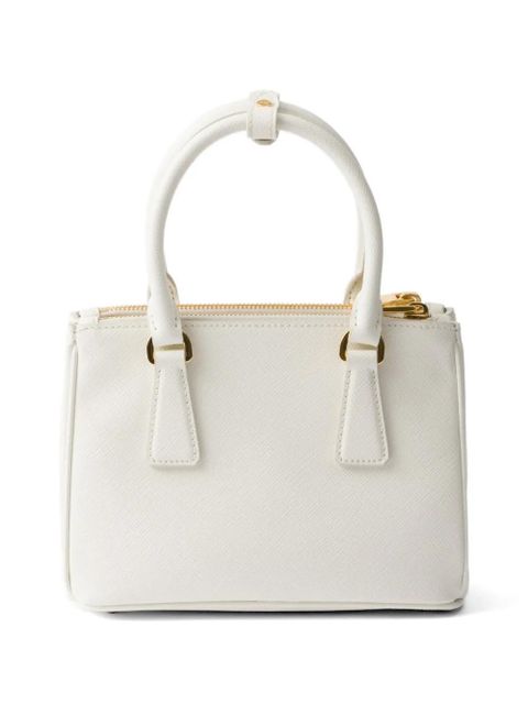 Prada mini Galleria leather tote bag - White