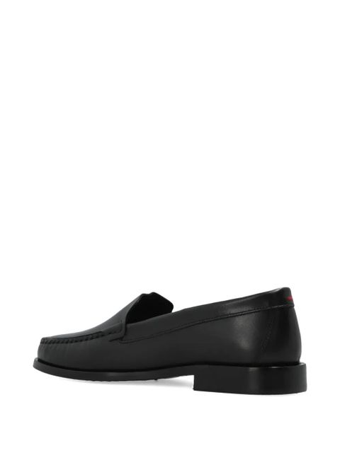 Aeyde block-heel leather loafers - Black