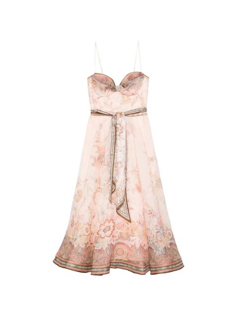 ZIMMERMANN paisley tie dress - Pink - zdjęcie produktu nr 1
