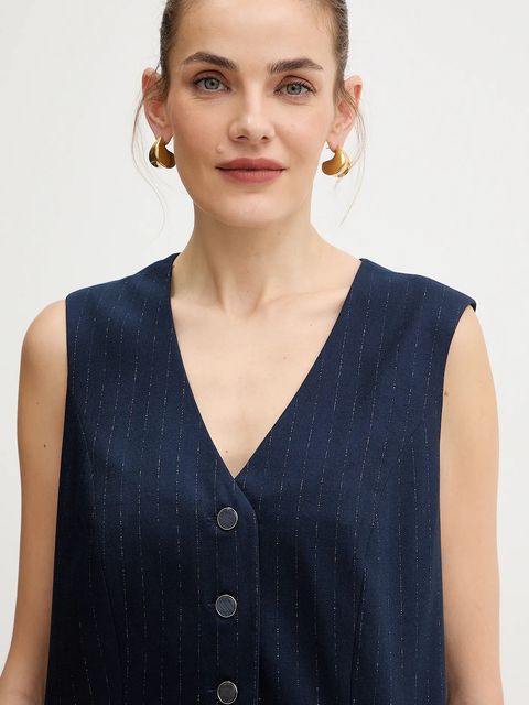 Guess kamizelka ZANITA kolor granatowy jednorzędowa W5BH52 W2422