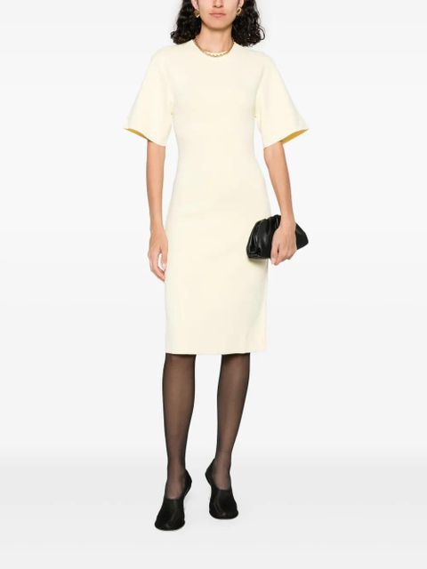 TOTEME fine-knit midi dress - Yellow - zdjęcie produktu nr 2