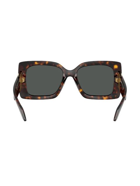 Versace Eyewear Medusa-plaque oversized-frame sunglasses - Brown