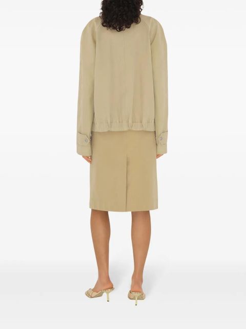 Burberry poplin midi skirt - Neutrals