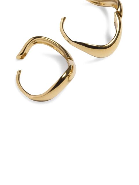Monica Vinader Swirl huggie earrings - Gold