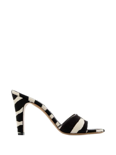 Ferragamo Tatiana zebra-print sandals - Black - zdjęcie produktu nr 1