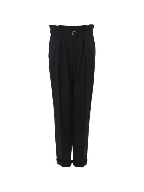 Chloé belted pleated trousers - Black - zdjęcie produktu nr 1