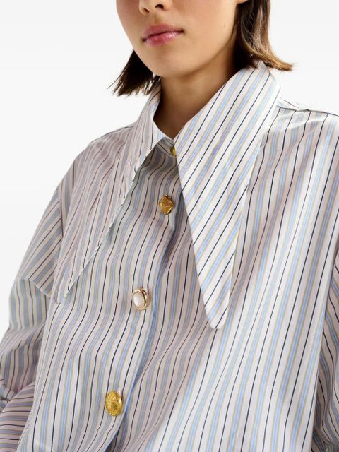 Essentiel Antwerp Jomato striped-pattern button shirt - White
