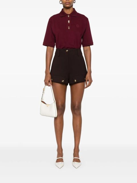 SANDRO high-waisted shorts - Brown