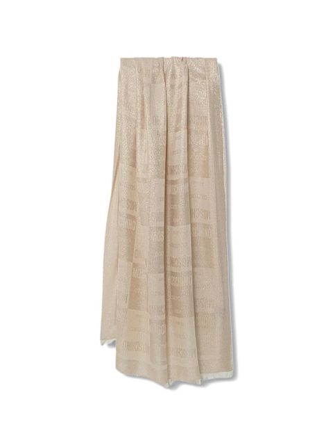 Moschino logo-jacquard scarf - Neutrals - zdjęcie produktu nr 1