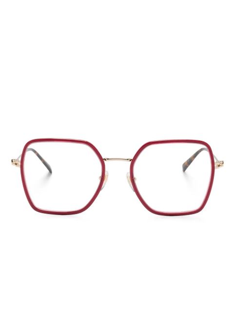 Gucci Eyewear square-frame glasses - Red - zdjęcie produktu nr 1