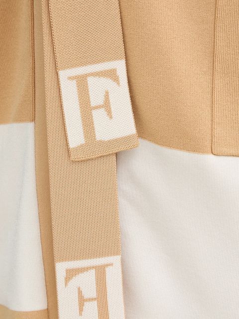 Elisabetta Franchi kardigan damski kolor beżowy lekki MK02S56E2