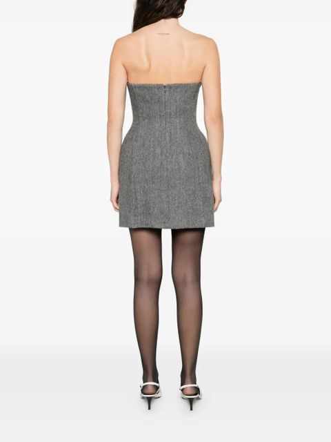 Self-Portrait sleeveless mini dress - Grey