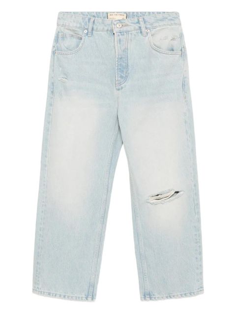 Free People Deep Trance Dropped Boyfriend Jeans - Blue - zdjęcie produktu nr 1